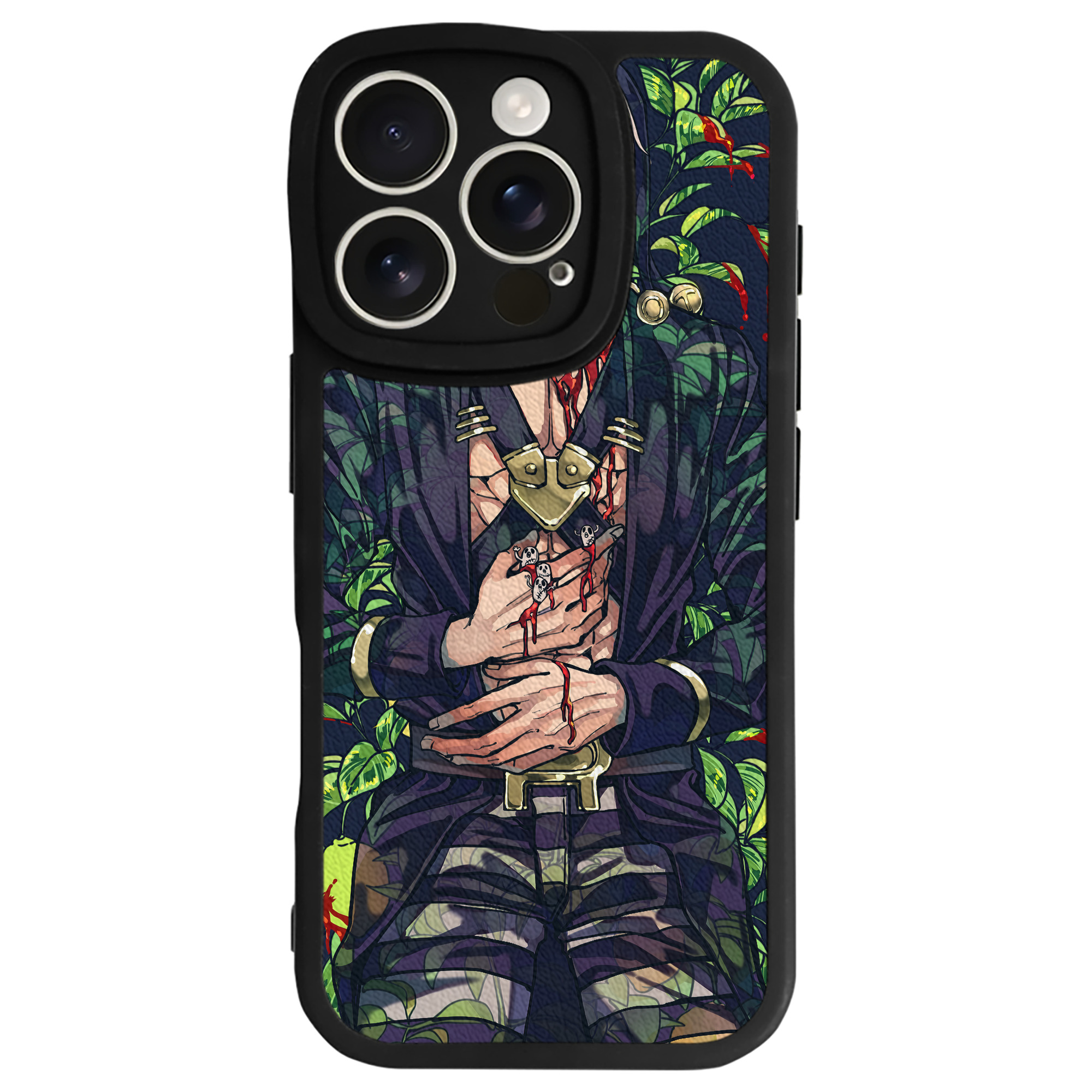 （画像用） ジョジョの奇妙な冒険 JoJo's Bizarre Adventure 【iPhone 16シリーズ対応】シリコンスマホケース（レザー調） 材質：シリコン